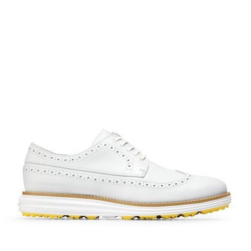 Men's Original Grand Wing Spikeless Golf Shoe - White | COLE HAAN